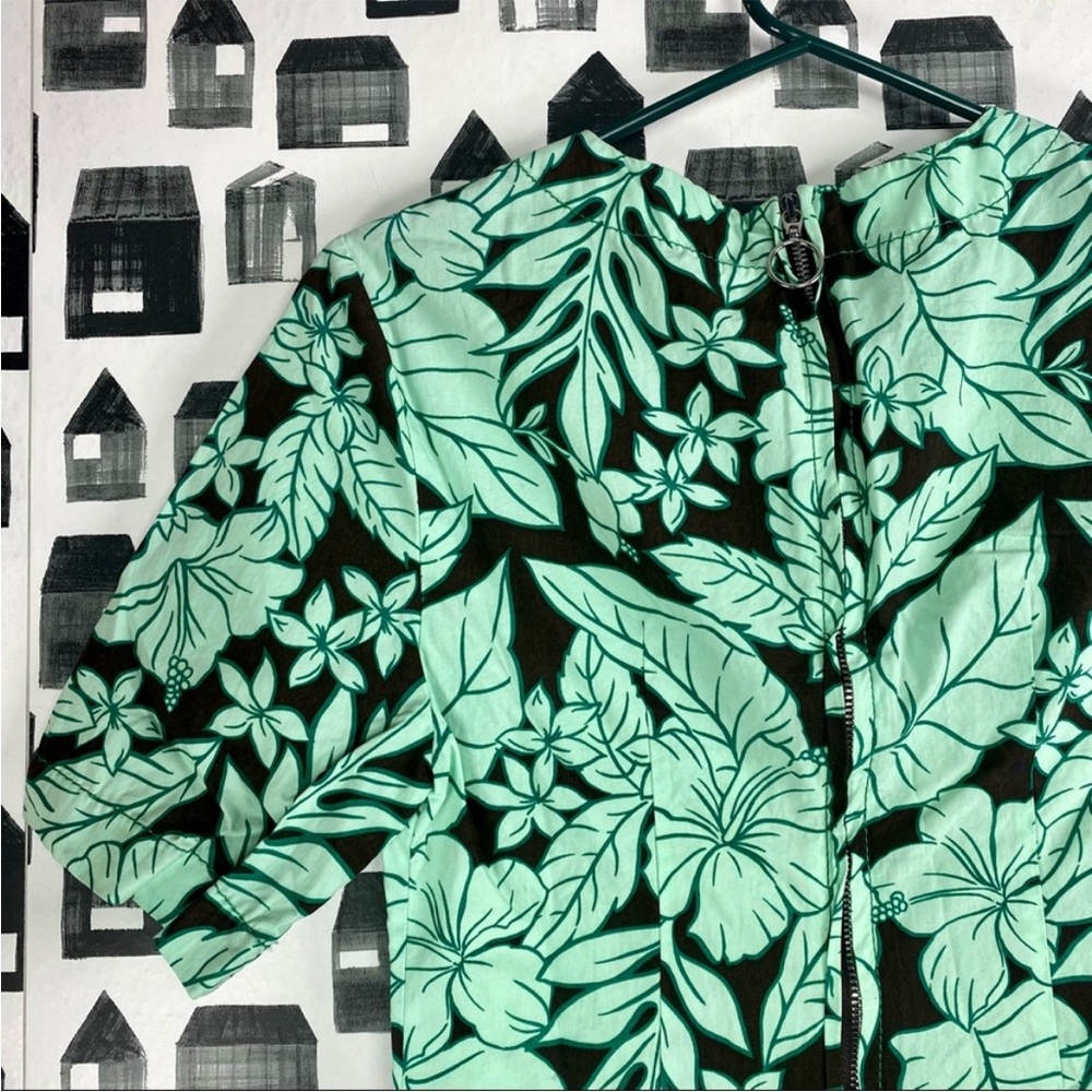 Zara woman Hawaiian floral print dress made in morocco - Picture 6 of 6